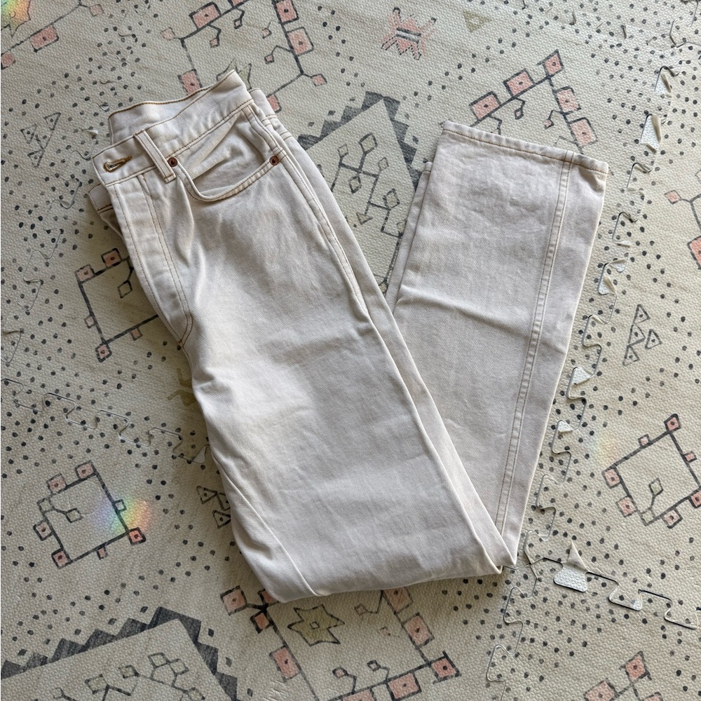 DOEN Diana Jeans in Oat/Cream Size 25 - Picture 5 of 13